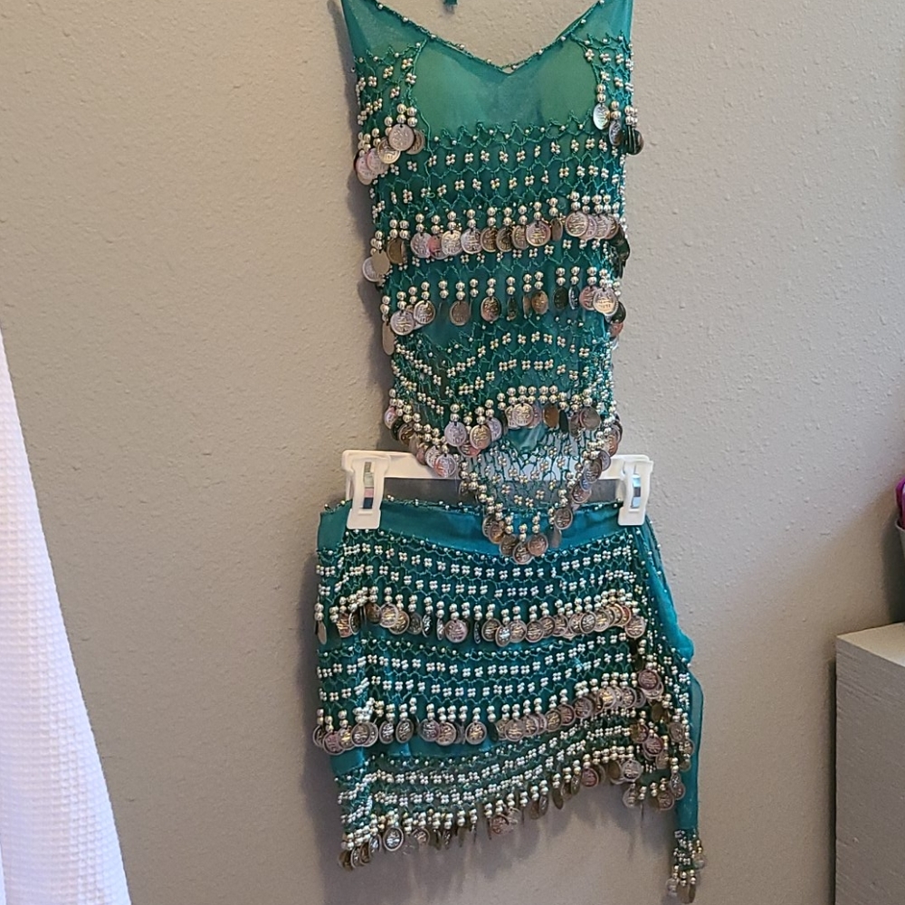 Bangled top and skirt